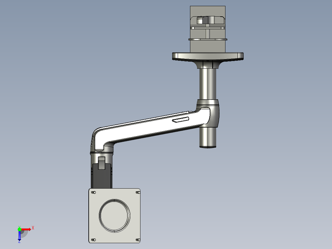 台式监护仪支架俯视图