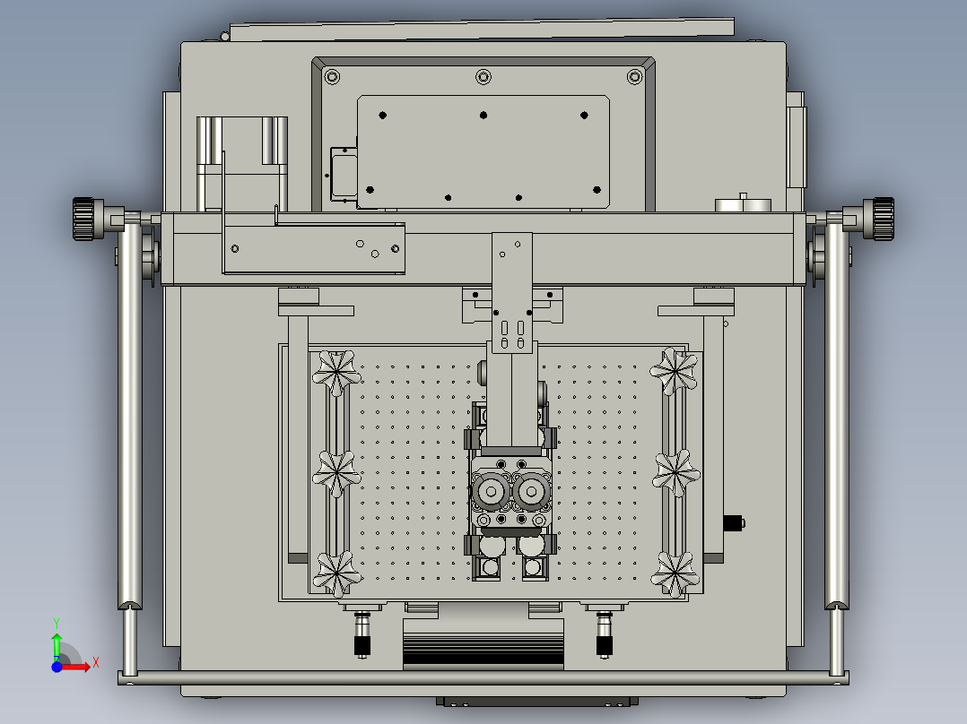 丝印机 圆盘前视图