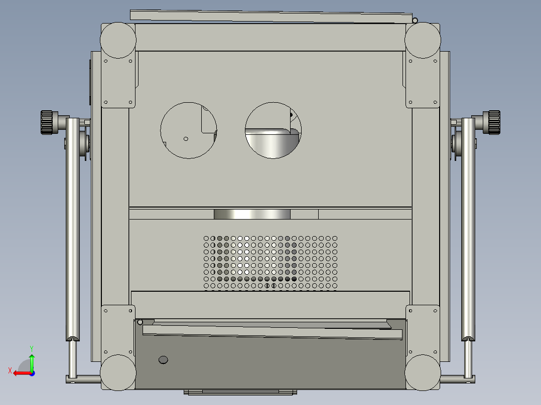 丝印机 圆盘后视图