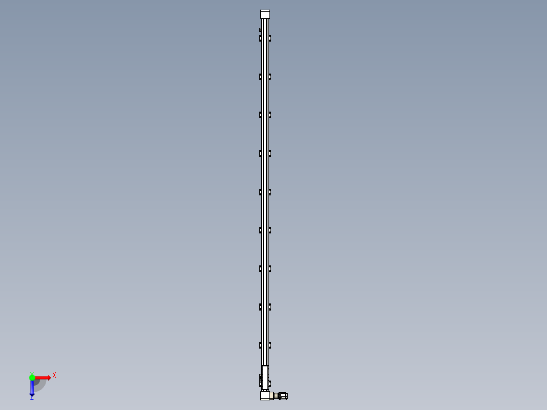 同步带滑台-欧规B8-L176-S3600-L-ZP40-D3-N5俯视图