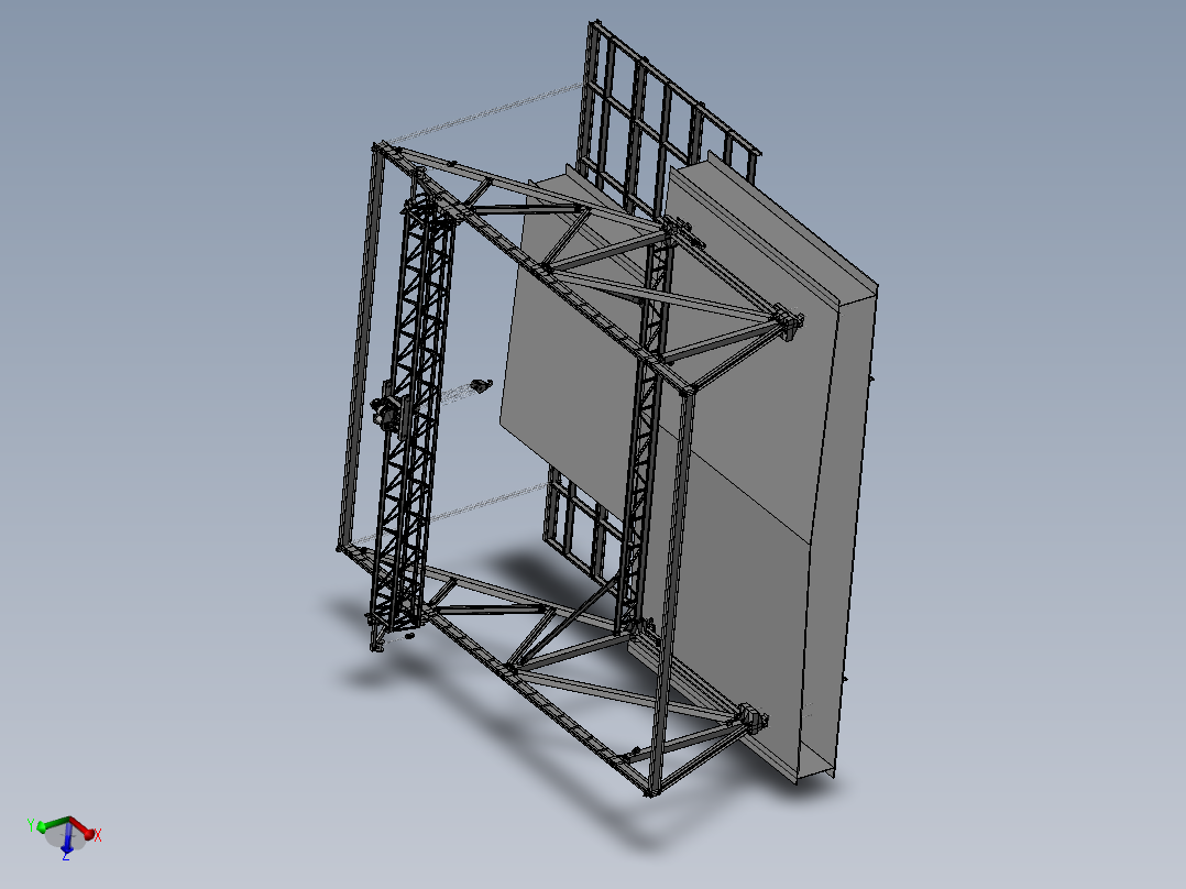 架桥机三维模型图纸