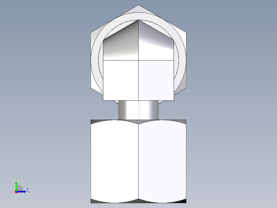 卡套式工业通用硬管接头EO_Standpipe_elbow_EVW08S71左视图