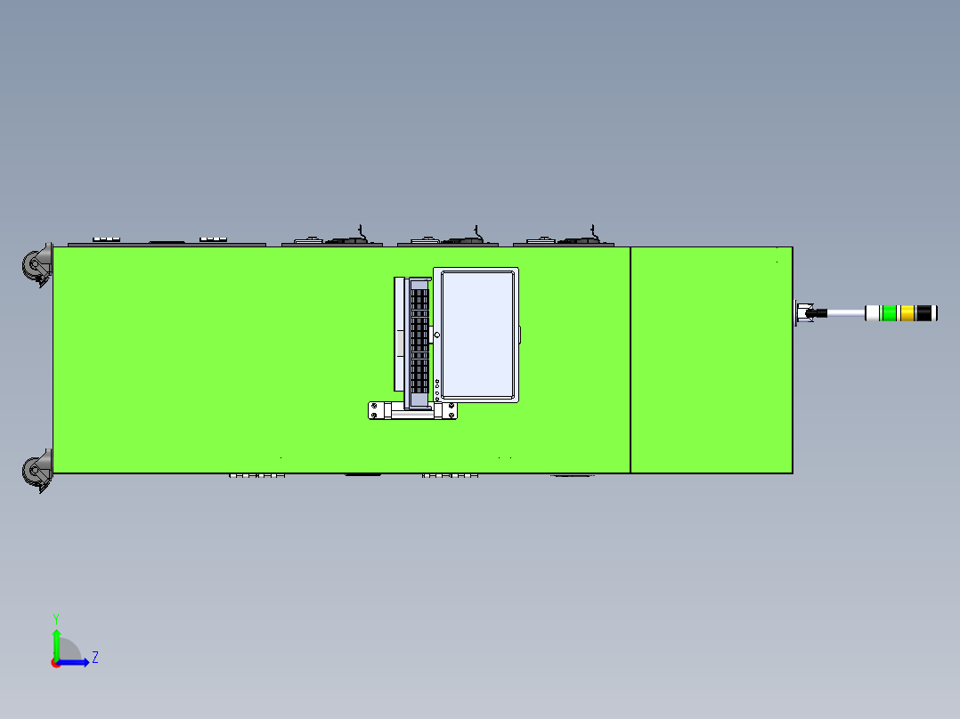 老化测试架sw21可编辑左视图