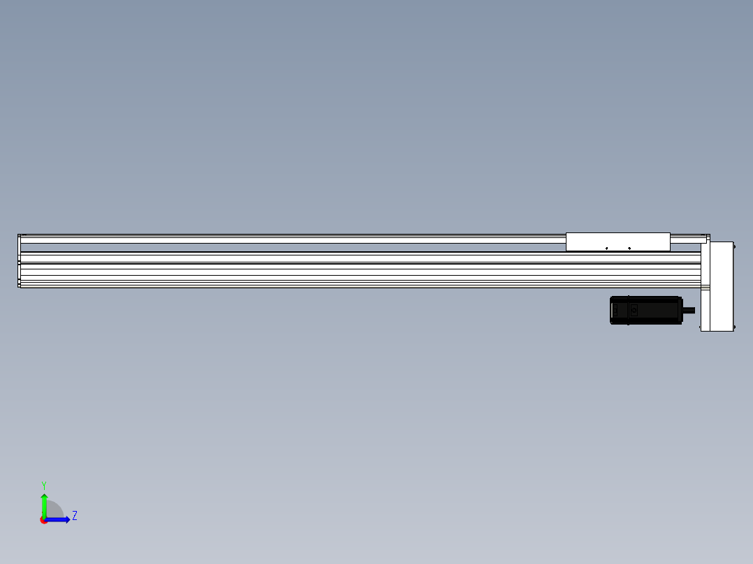 Toyo东佑达直线模组-ETH22-1200-BM-400W+煞車左视图