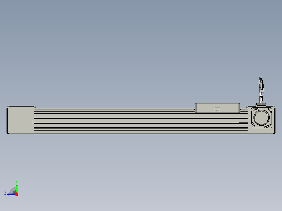 威洛博直线电机模组EB6-L140-S450-R-P40-MS3右视图