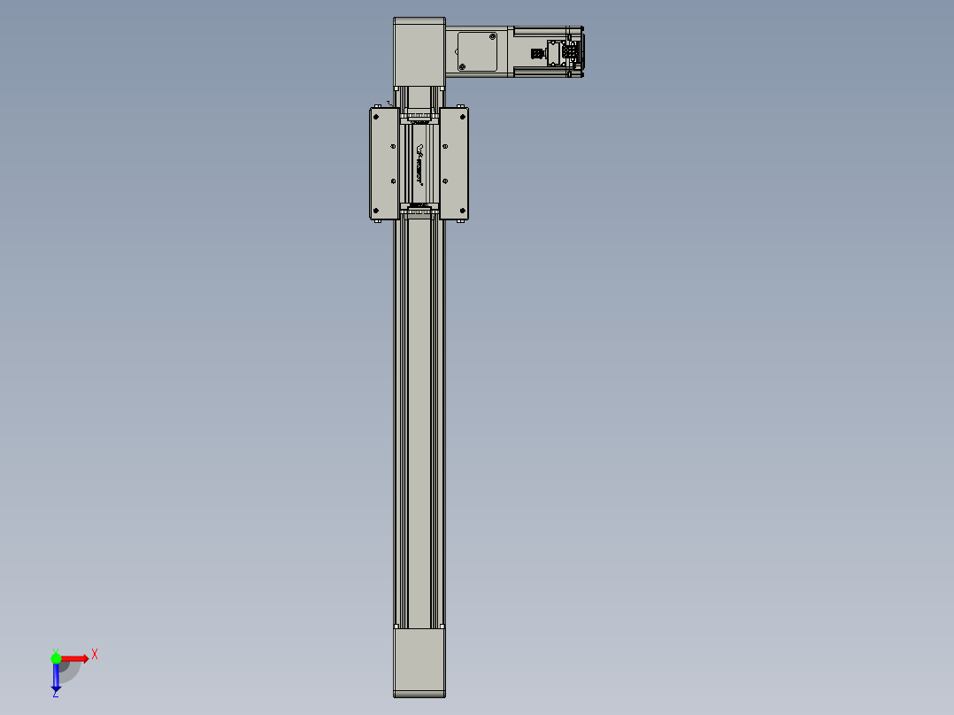 威洛博直线电机模组EB6-L140-S450-R-P40-MS3俯视图