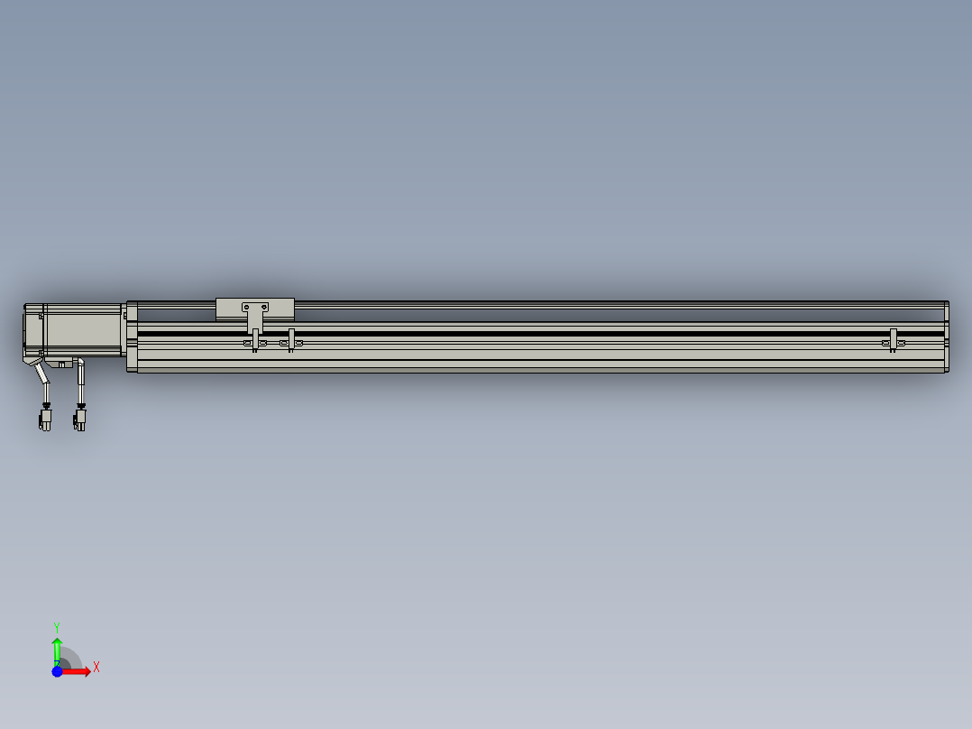 东锦丝杆传动-直线滑台模组DH85-C-L10-S700-BC-P400W-C3前视图
