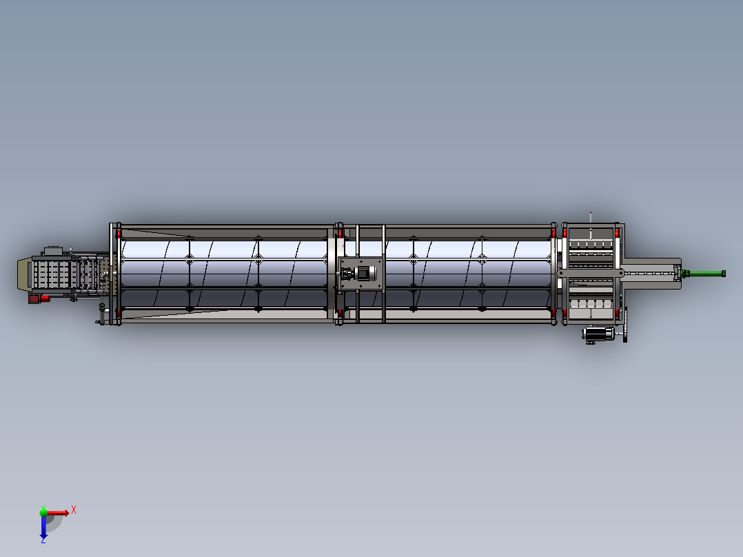 管件酸洗处理机俯视图