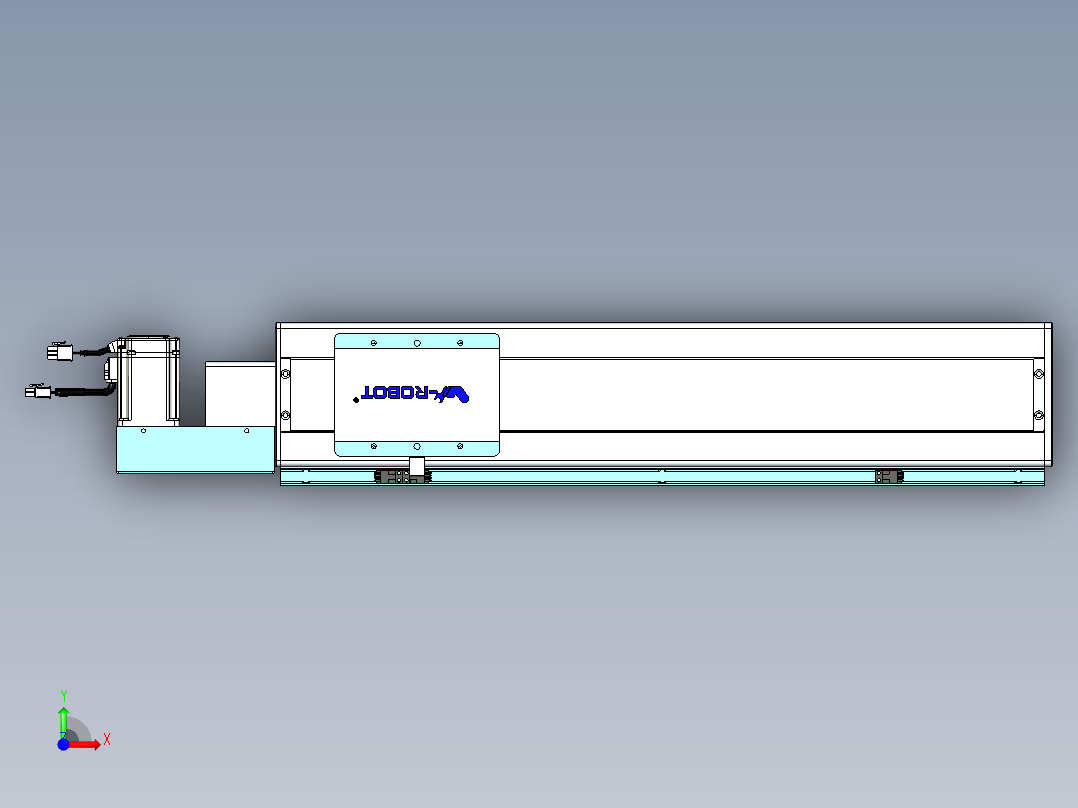 威洛博VBC同步带传动一无尘环境VBC14-L45-S450-BL-ZP40-C3前视图