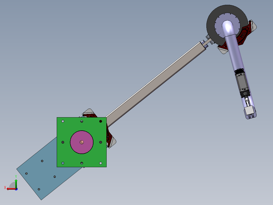极限200KG的助力机械手后视图