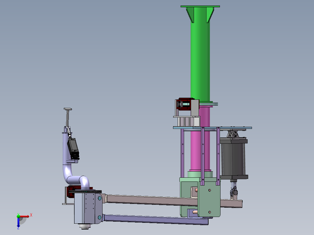 极限200KG的助力机械手俯视图
