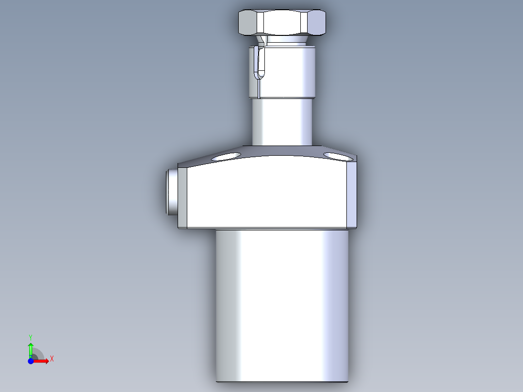 KOSMEKLHA0400-CR-Y45多系列多零件图纸模型前视图