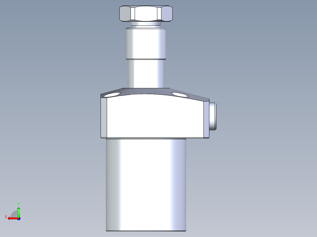 KOSMEKLHA0400-CR-Y45多系列多零件图纸模型后视图