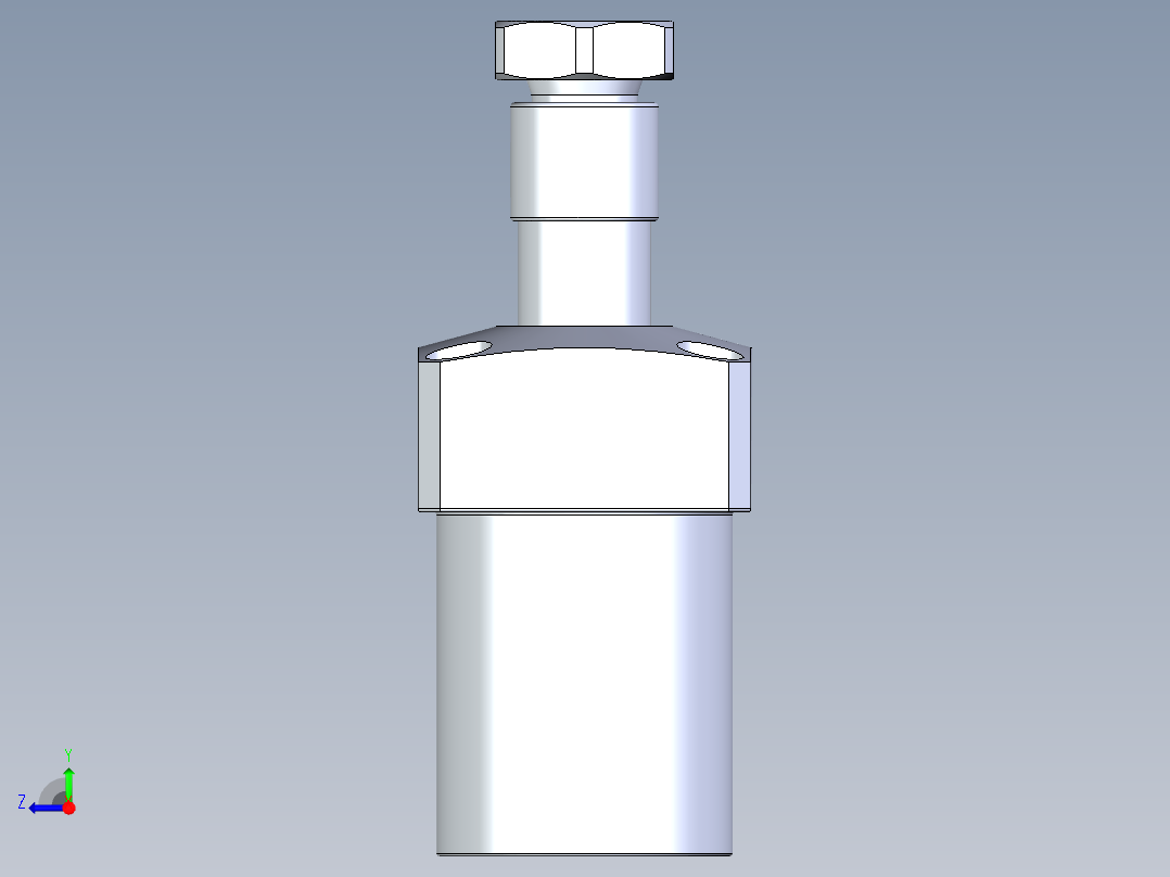 KOSMEKLHA0400-CR-Y45多系列多零件图纸模型右视图