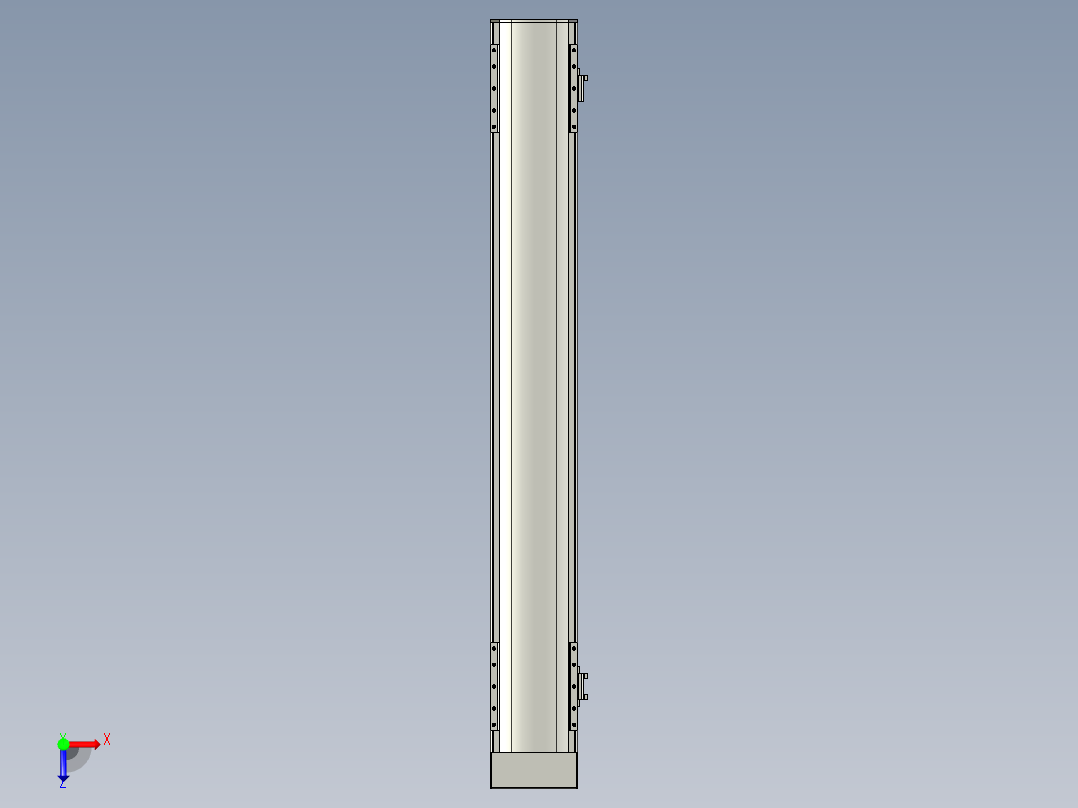 直线模组WG-LHA12-S800-D设计图纸俯视图