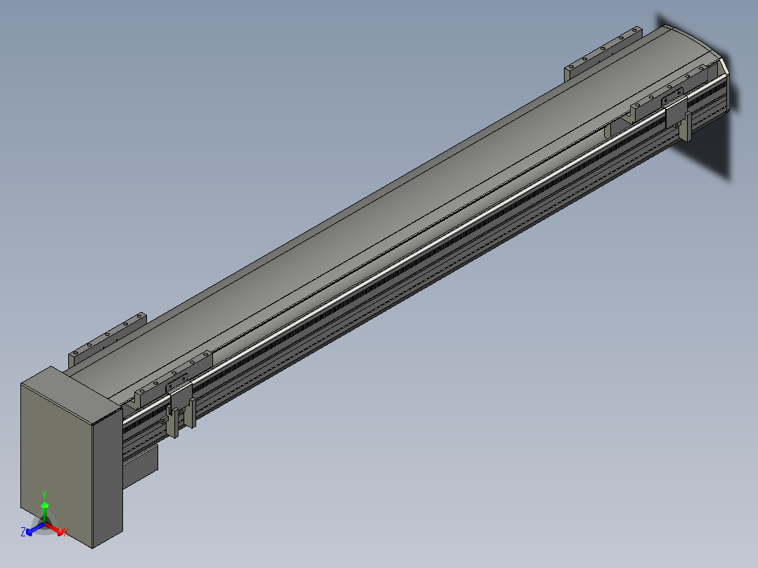 直线模组WG-LHA12-S800-D设计图纸正等轴测图