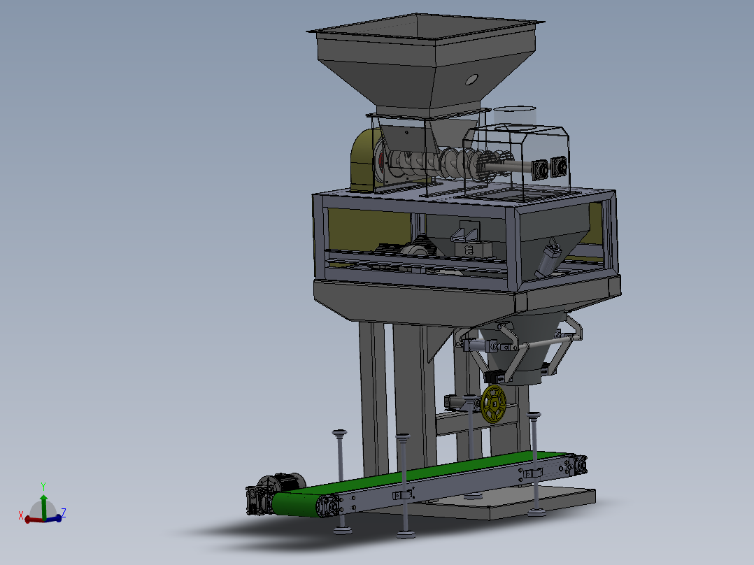 绞龙给料有斗包装秤==530516==200