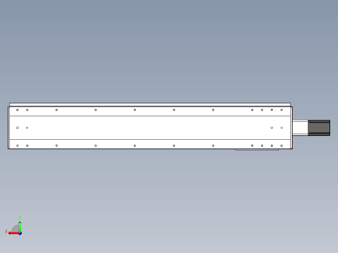 VF丝杆传动-一般环境VF22-L20-C-S1100-BC-P75-C4后视图