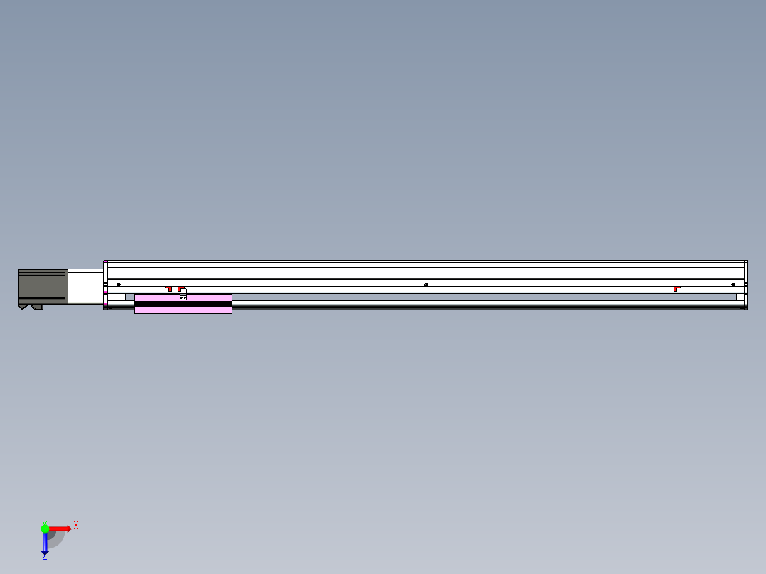VF丝杆传动-一般环境VF22-L20-C-S1100-BC-P75-C4俯视图