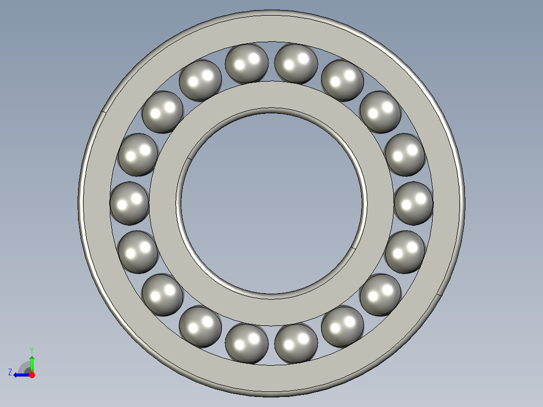 深沟球轴承6314右视图