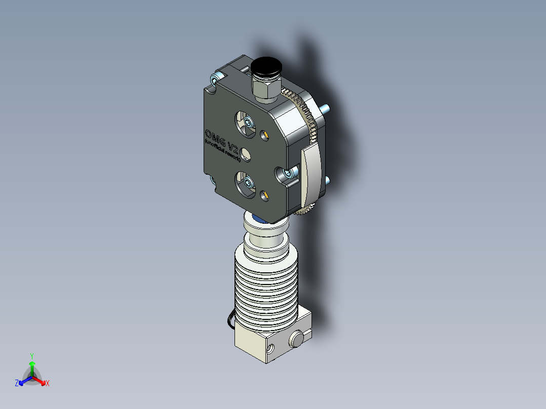 OMG V2 挤出机正等轴测图