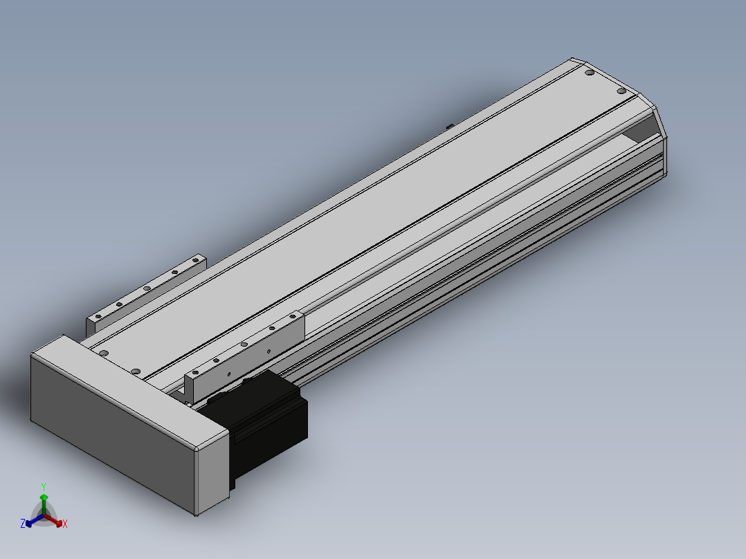 精密模组MY140-T10-400L-BL-P40B-C4-C正等轴测图