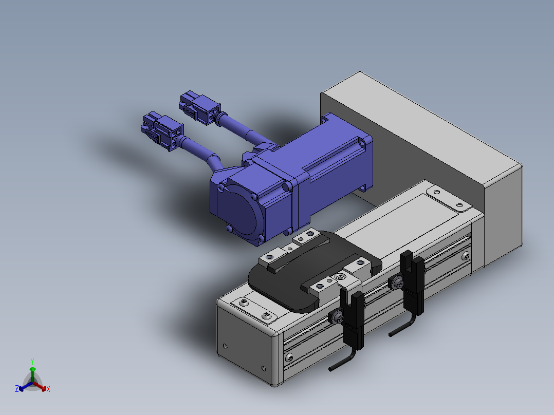 精密模组MY50-T10-50L-BL-P10B-C4-C正等轴测图