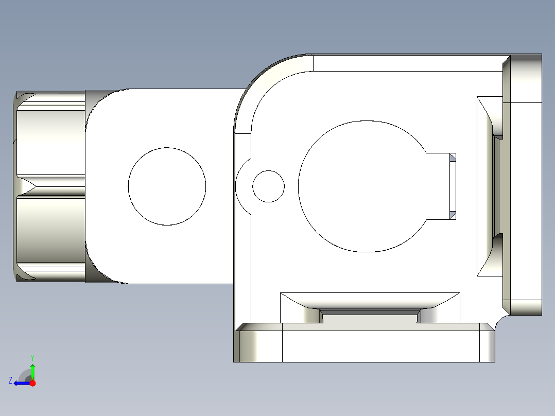 基恩士SJ-H036V_kc图纸模型右视图