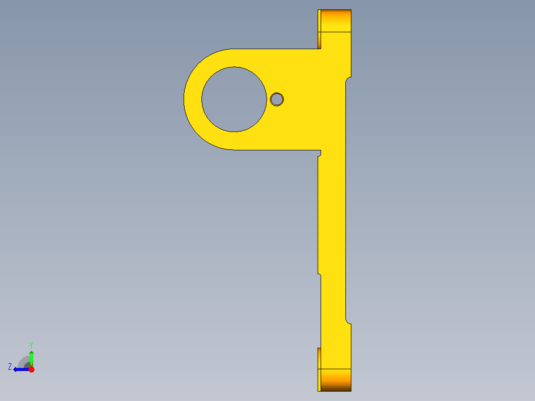 底板座架加工工艺及镗φ36孔夹具 设计【含三维UG】右视图