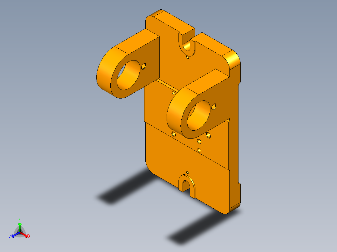 底板座架加工工艺及镗φ36孔夹具 设计【含三维UG】正等轴测图