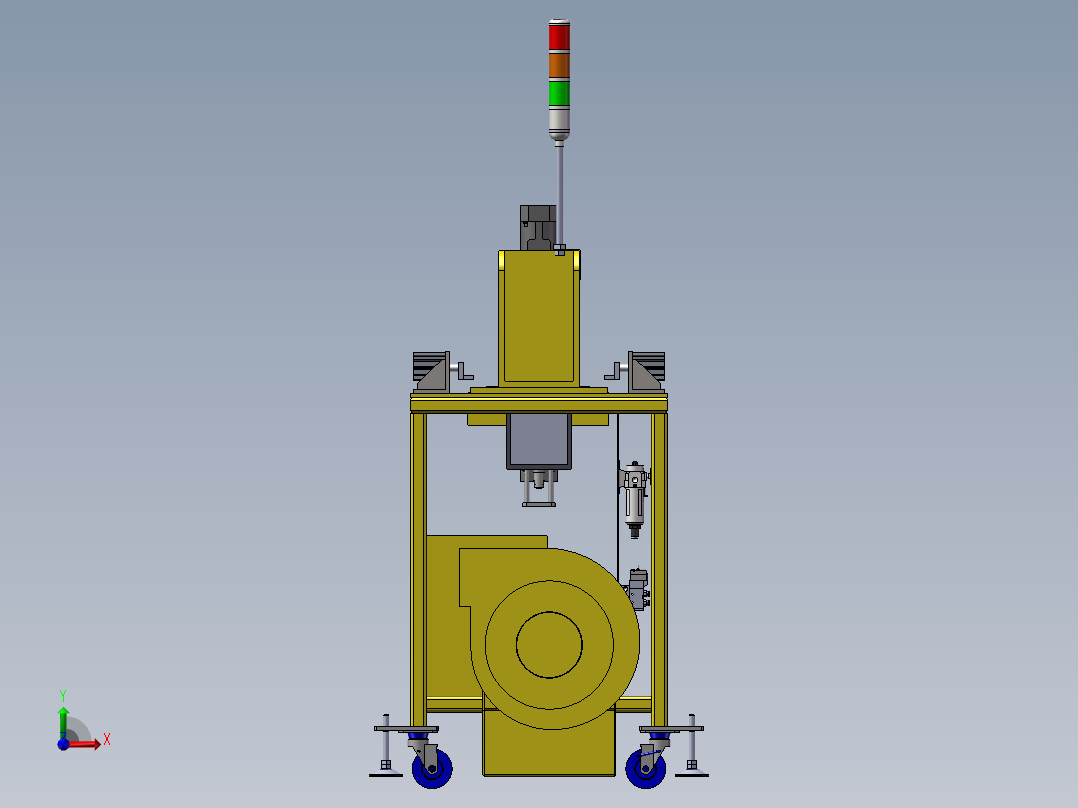自动抛光机前视图