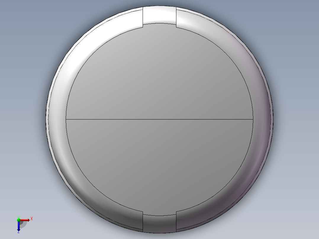 圆管帽 DN50俯视图