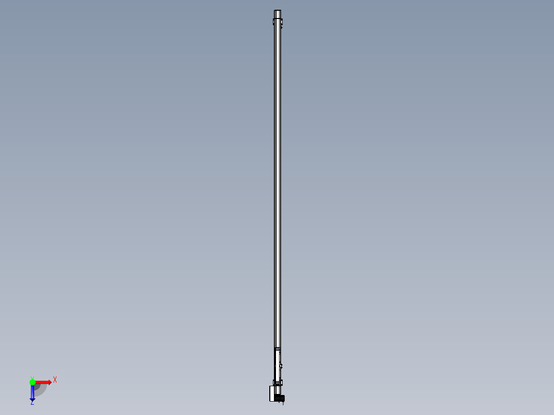 Toyo东佑达直线模组-M65-M-3300-L-M20-C4俯视图