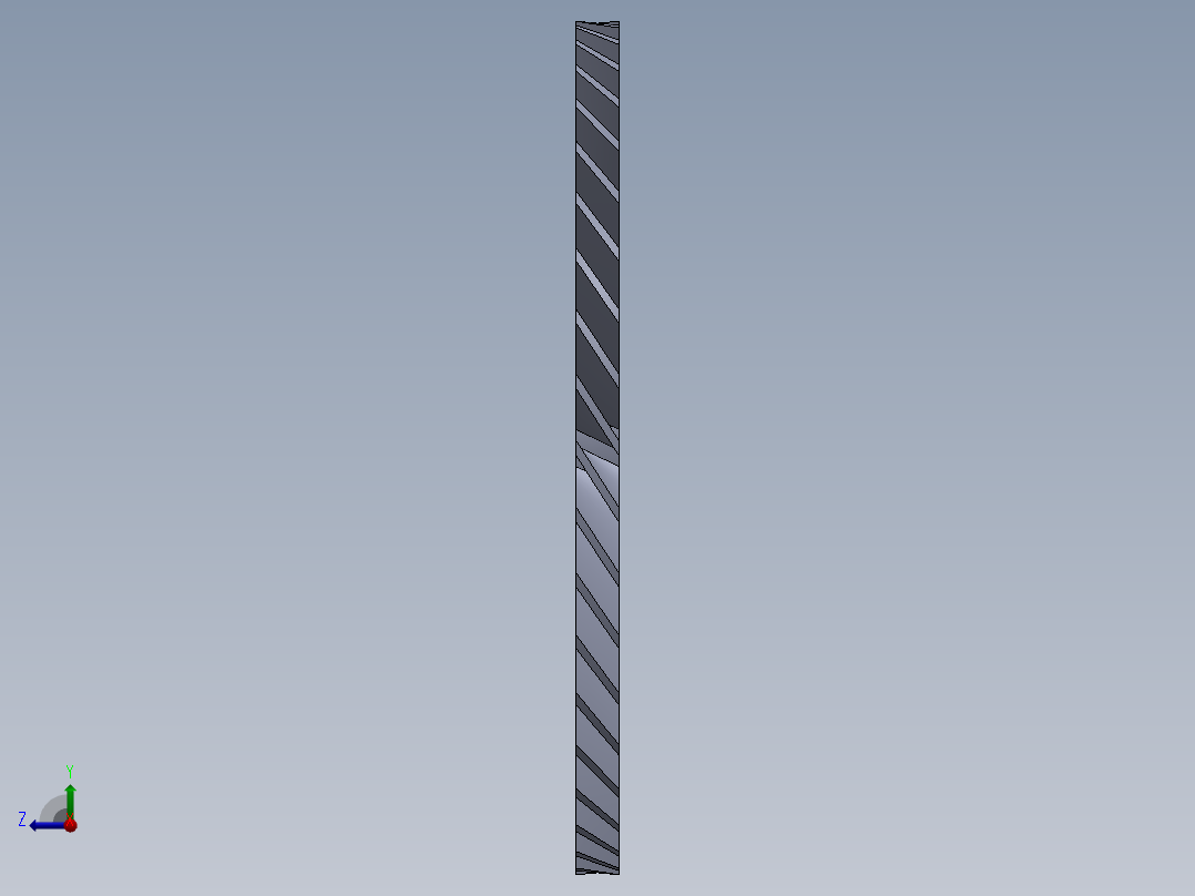 涡轮 叶片 涡扇 (14)右视图