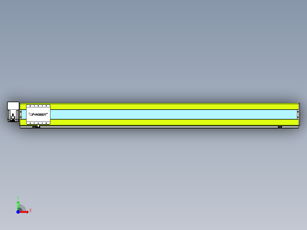 威洛博VBC同步带传动一无尘环境VBC17-L45-S1800-BRU-ZP75-C3前视图