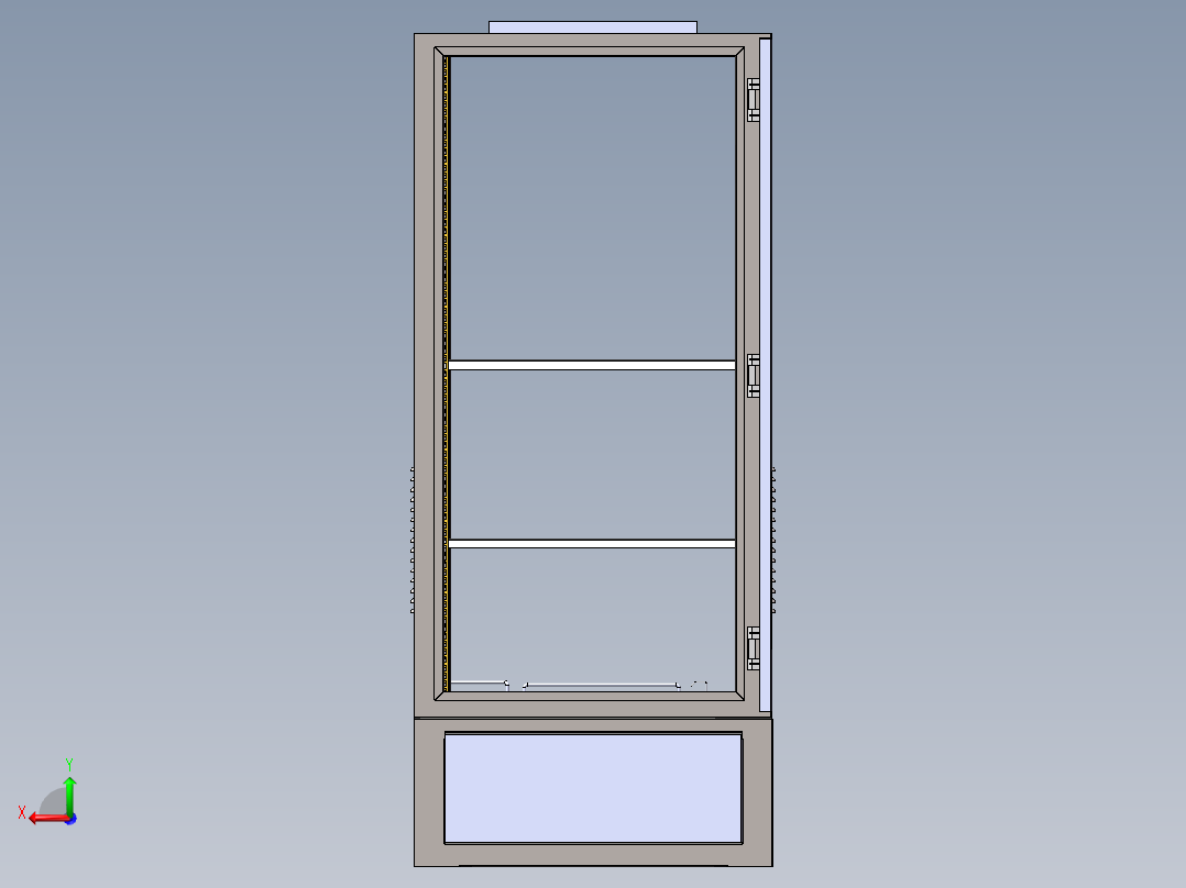 交通控制机柜后视图