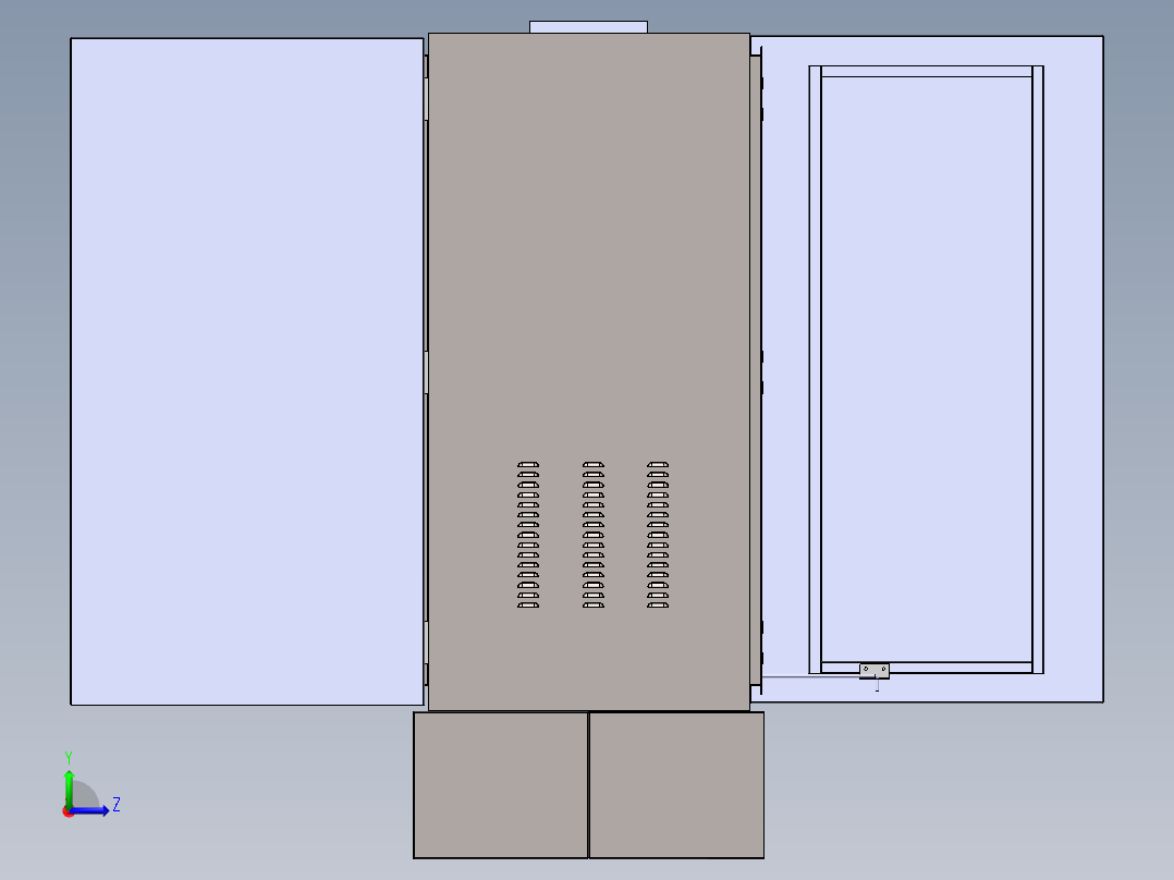 交通控制机柜左视图