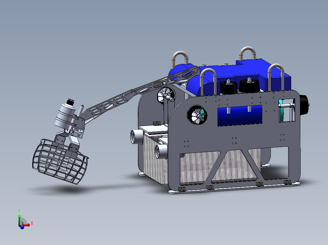 海产品抓取水下机器人设计含三维SW模型=1434851==400