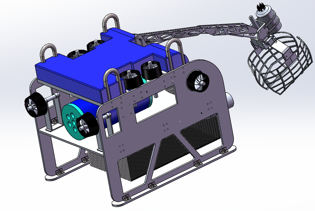 海产品抓取水下机器人设计含三维SW模型=1434851==400