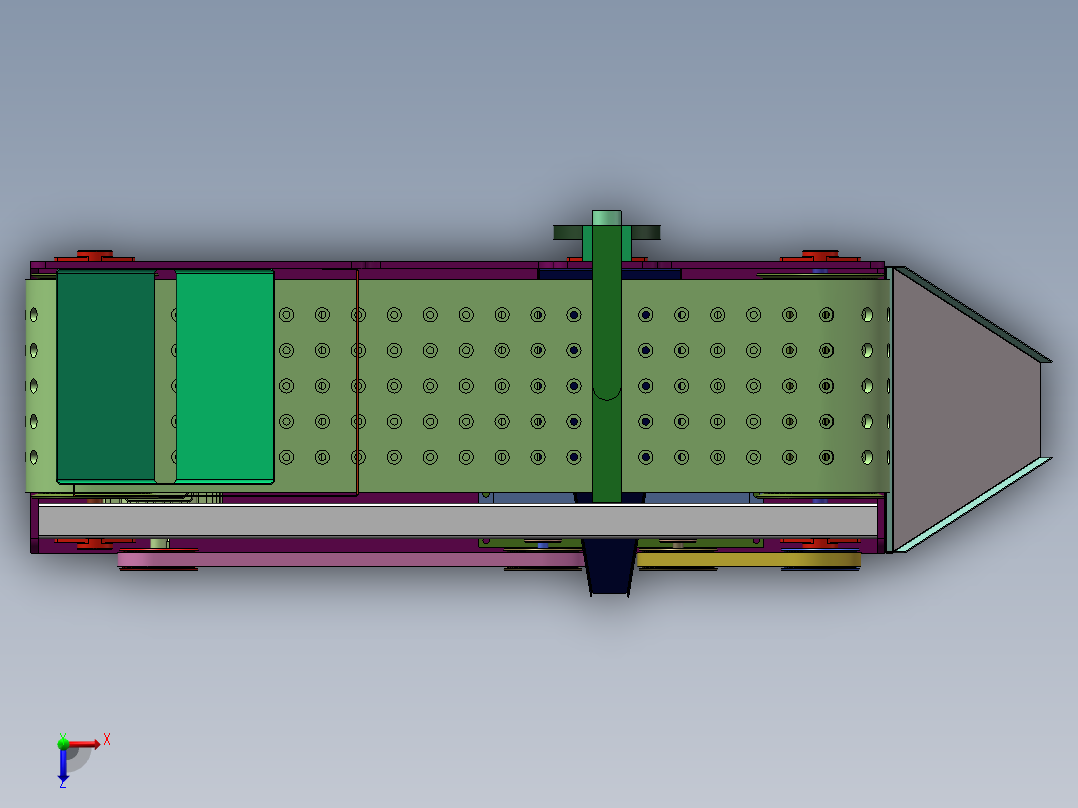 大枣红枣冬枣鲜枣去核机设计 含CAD图纸+SW三维模型+说明书俯视图