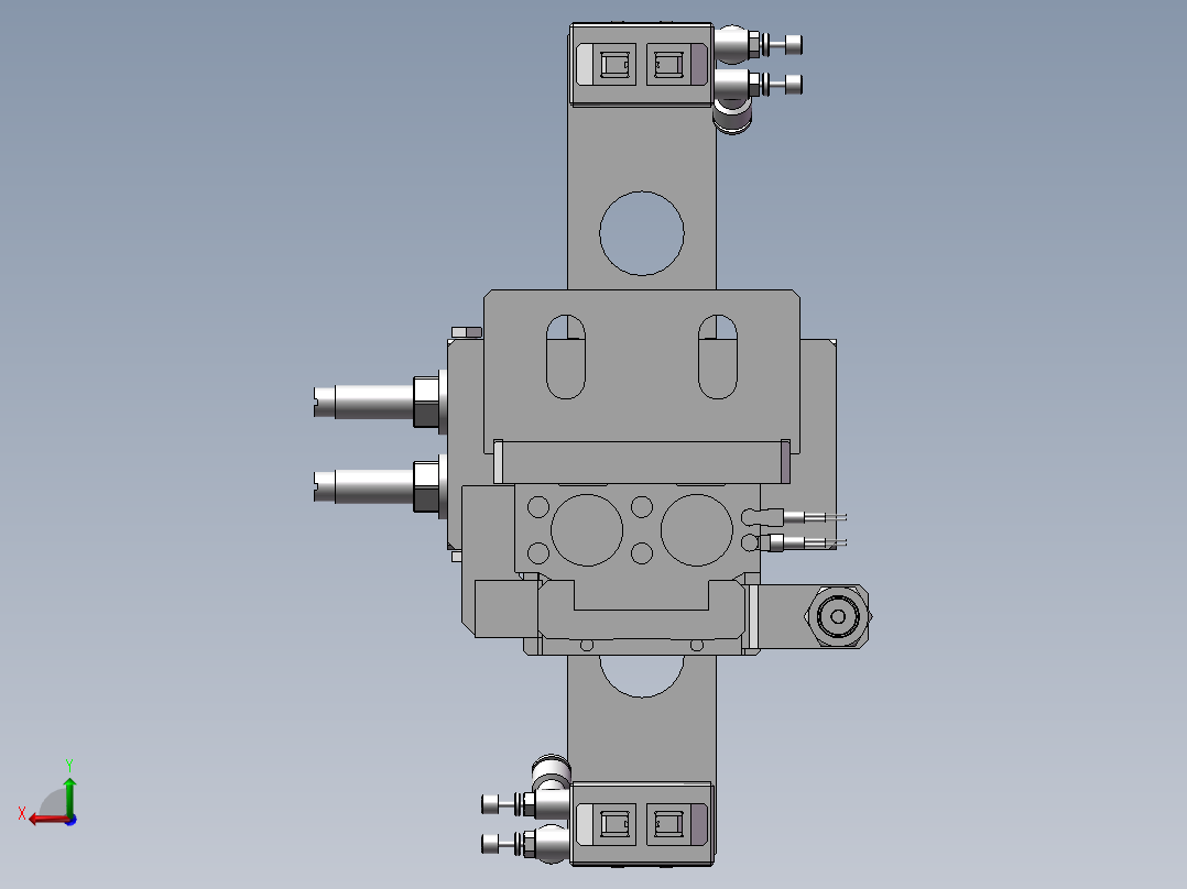 旋转升降机械手后视图