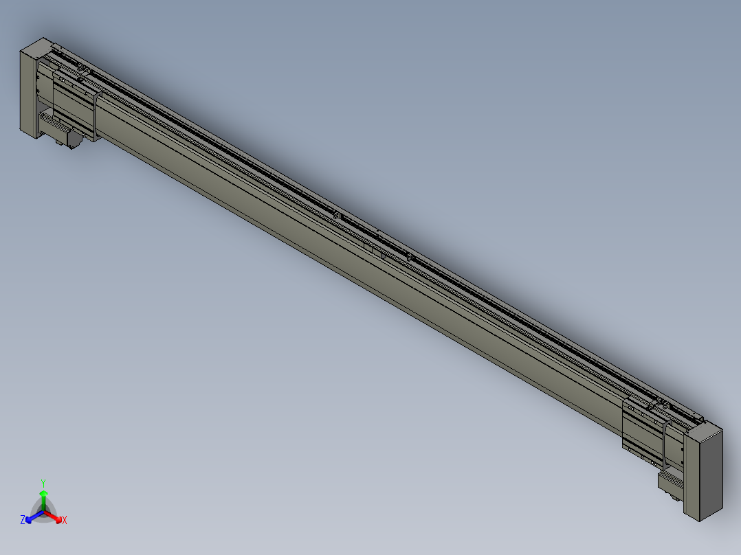 威洛博双电机滑台-VF14D2-S850-BLR-P40-C6正等轴测图