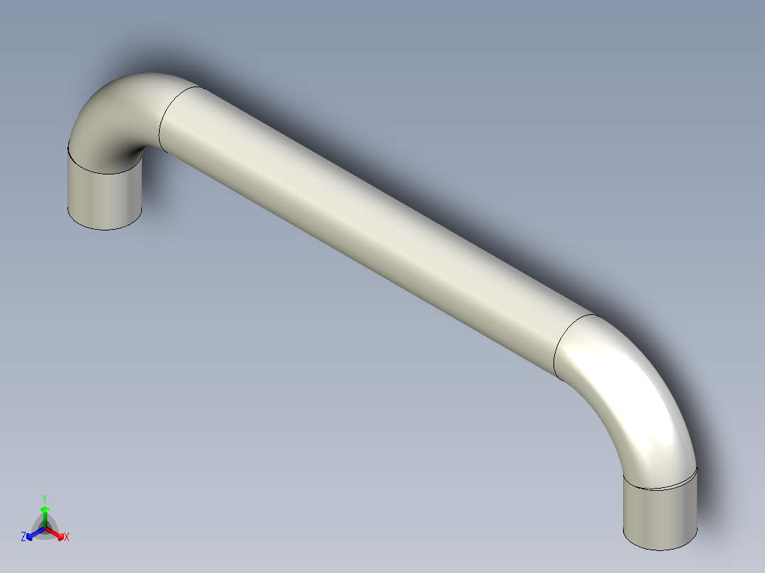 取手(不銹鋼)ER(A)-3D多系列多零件图纸模型正等轴测图