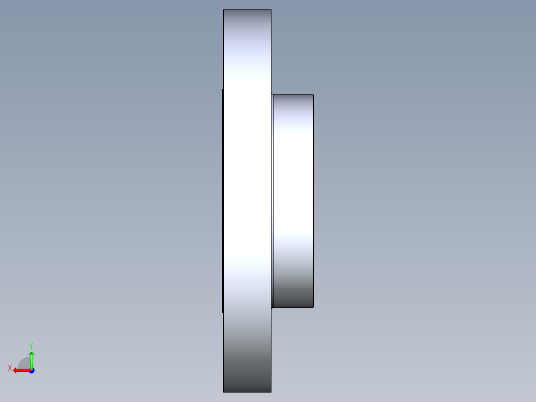 船舶管路系统S22_SeaDrainPLUS_Flange150Solid-S_37E169204_4in Sea Drain Plus - Flange 150lb Solid - S后视图