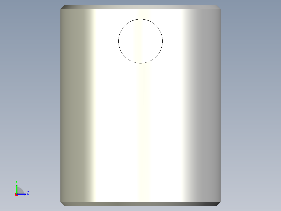 襯套(位置顯示器用)DD51,DD52-3D多系列多零件图纸模型左视图