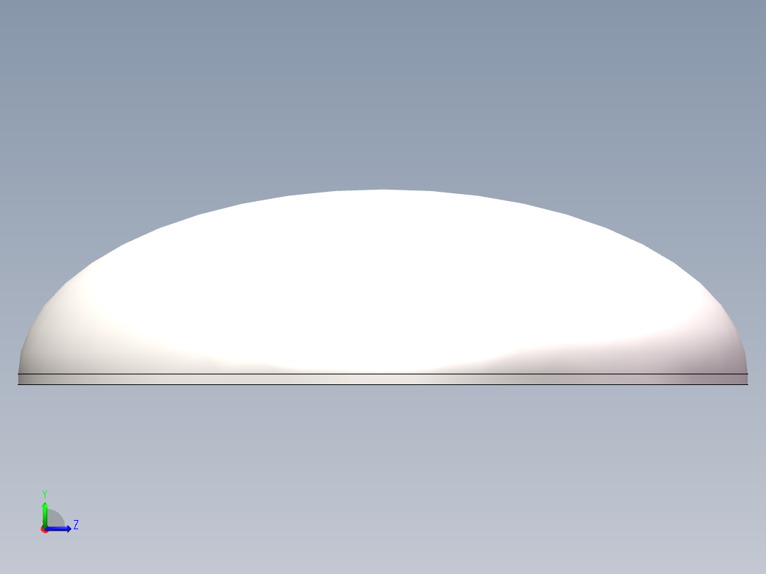 EHA椭圆形封头DN1700左视图