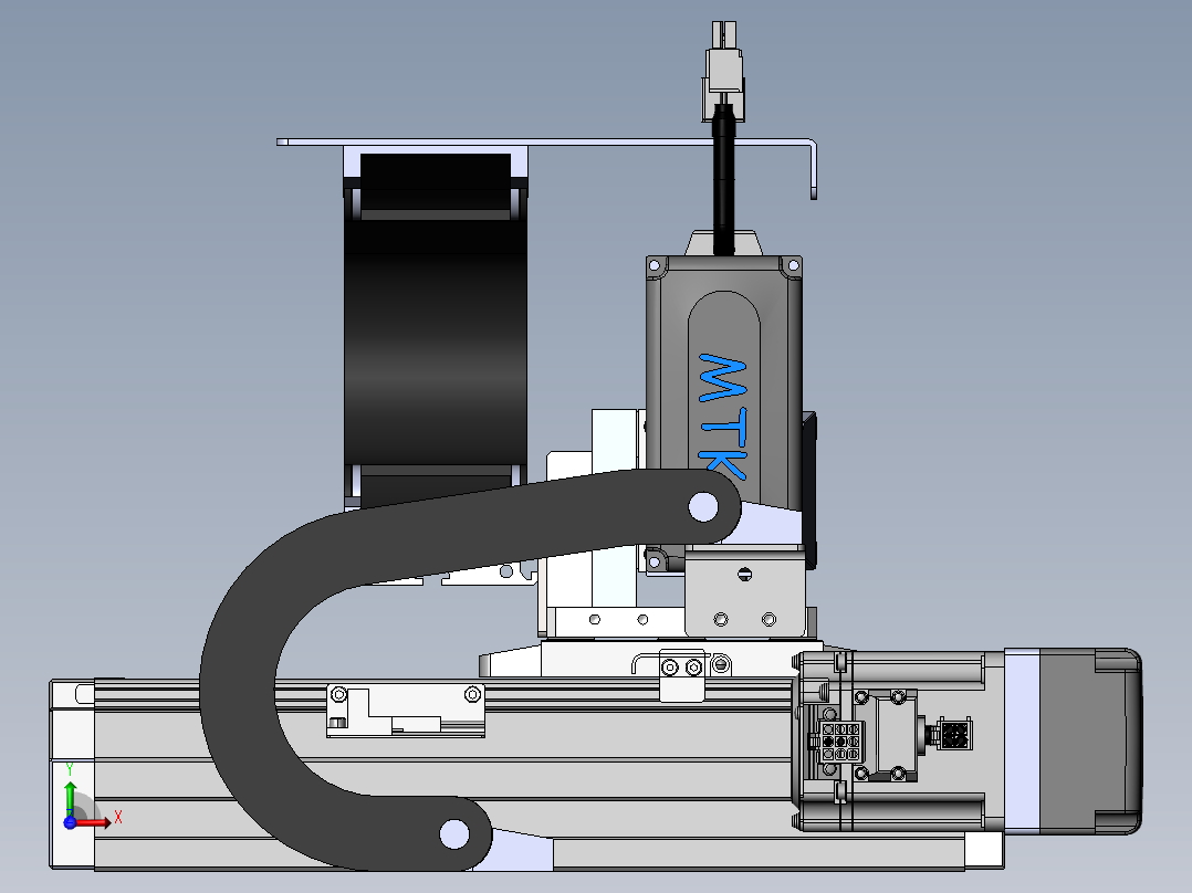 内嵌直交机械手XYG系列XYG320-A4前视图