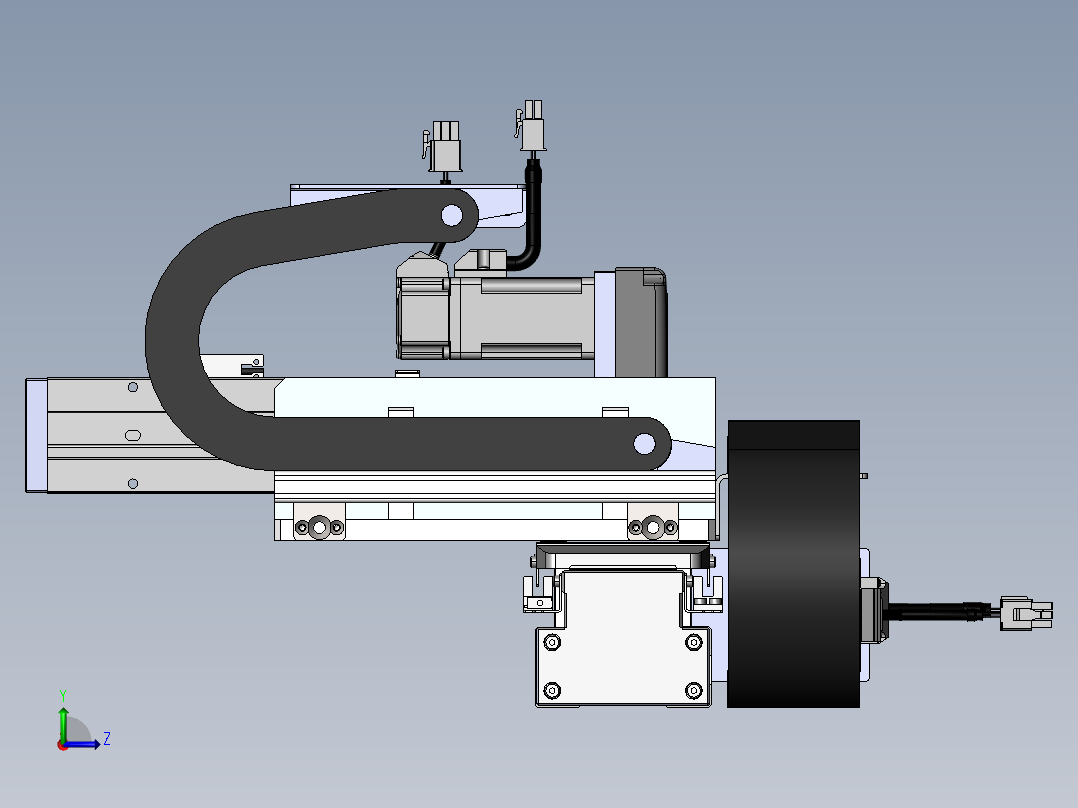 内嵌直交机械手XYG系列XYG320-A4左视图