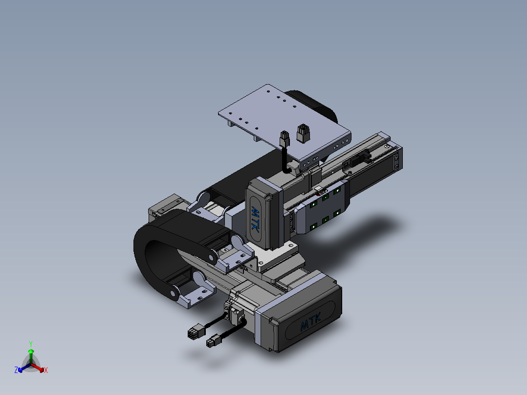 内嵌直交机械手XYG系列XYG320-A4正等轴测图