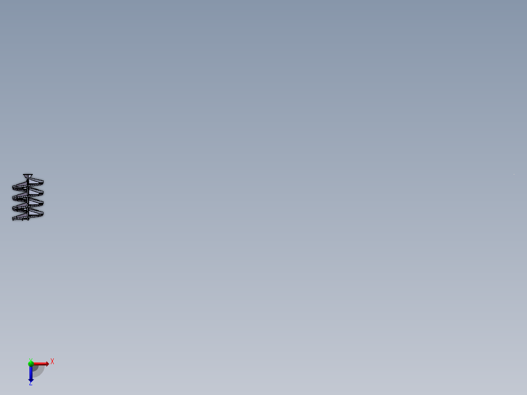 重力螺旋输送机俯视图